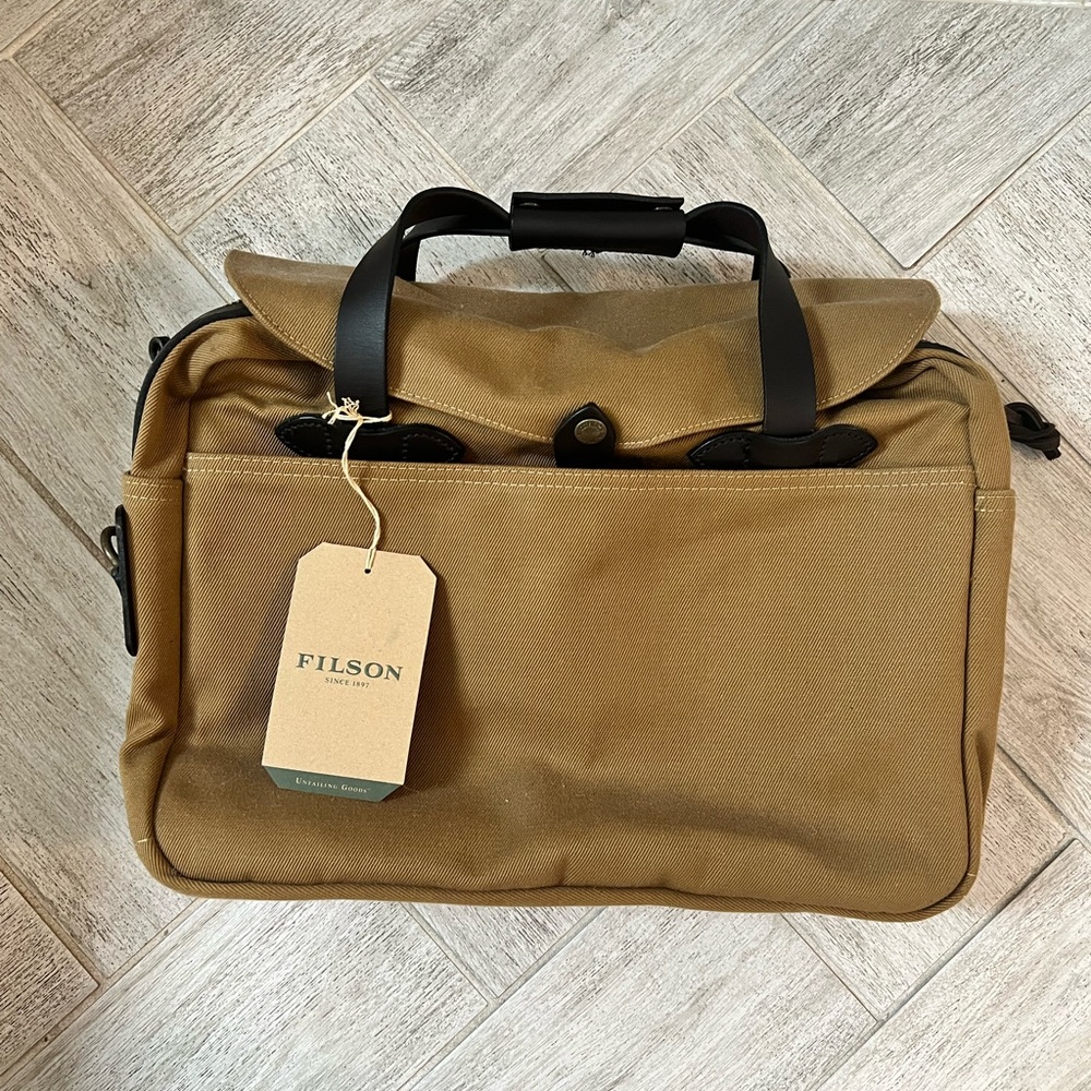 Filson 257 messenger briefcase laptop crossbody bag - COPY LISTING EXTRA VIDEO